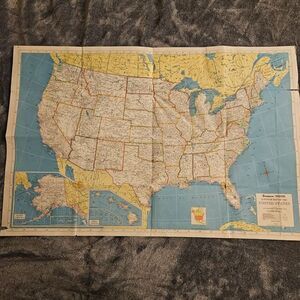 Vintage Dennison Hamond Superior Map United States